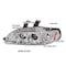 Spec-D Tuning 92-95 Honda Civic Halo LED Projector Chrome 2LHP-CV923-TM - alternate 3